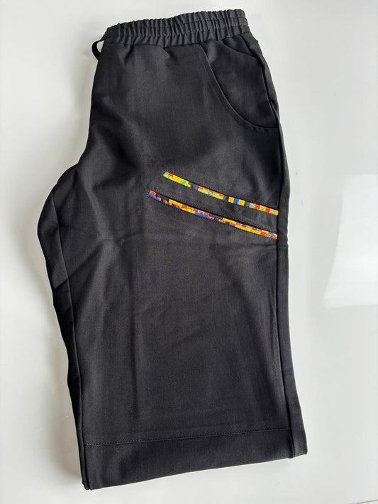 Ohemaa Women Scrub Joggers - Black